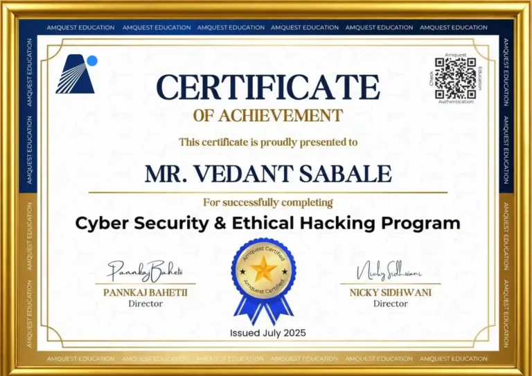 Cyber Security Course and Ethical Hacking Certificate